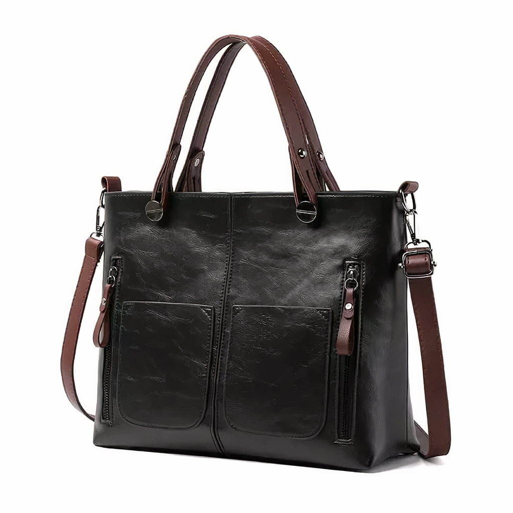 Nancy - Bolso de Mano con Bolsillos Frontales