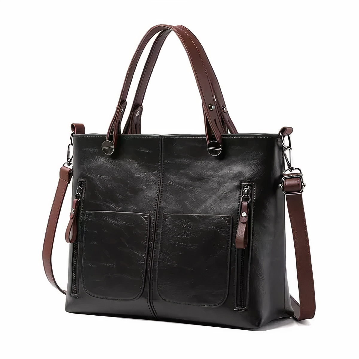 Nancy - Bolso de Mano con Bolsillos Frontales